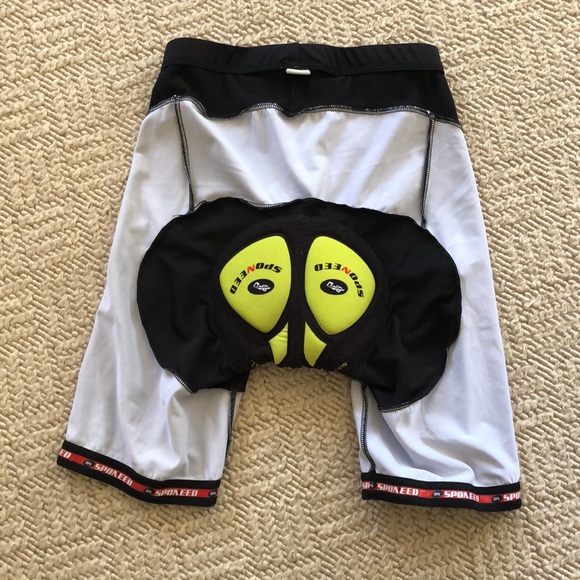 Sponeed Bicycle Shorts Thick Padded Seat Saddle Black Gray Cycling Large Men - Picture 12 of 14